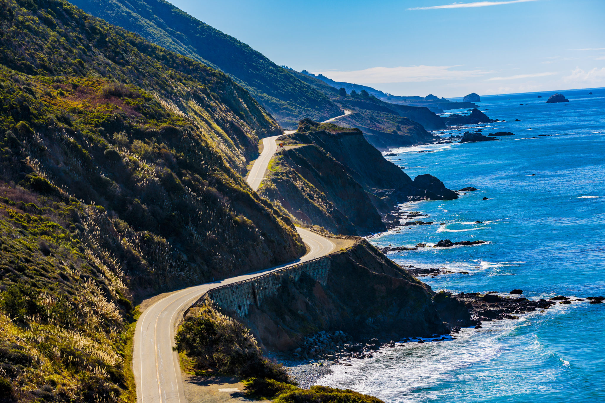 bus tour california coastline