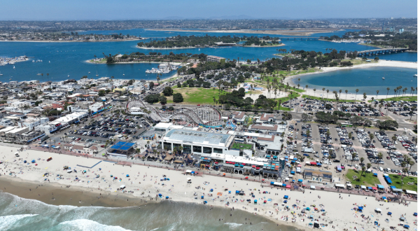 Aerial view of Mission Bay